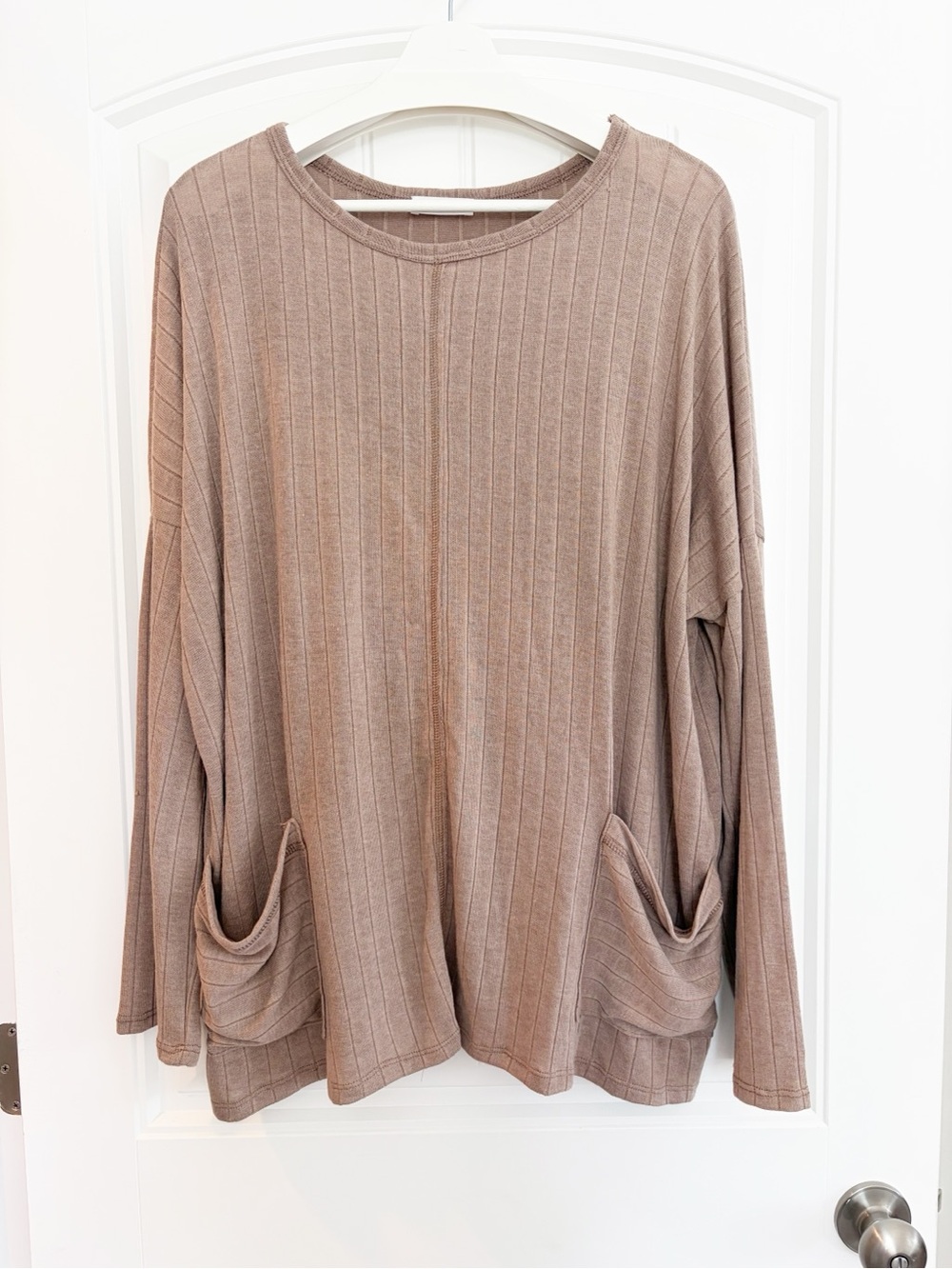 CHIC SOUL I Cattail Tunic Top, Mocha